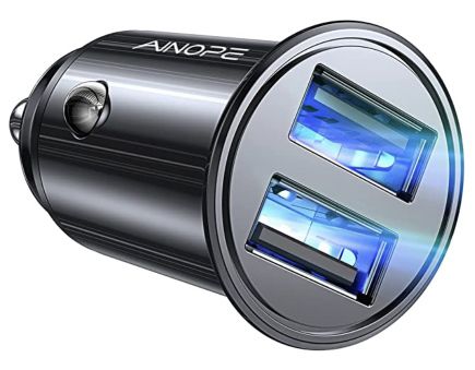 ainoPE 24W USB Zigarettenanzünder Adapter 4.8A für Auto 6,71 Euro statt 10 Euro