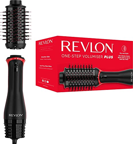 Revlon Professional volumiser one-step plus, abnehmbarer Kopf, keramik-titanplatte, RVDR5298E