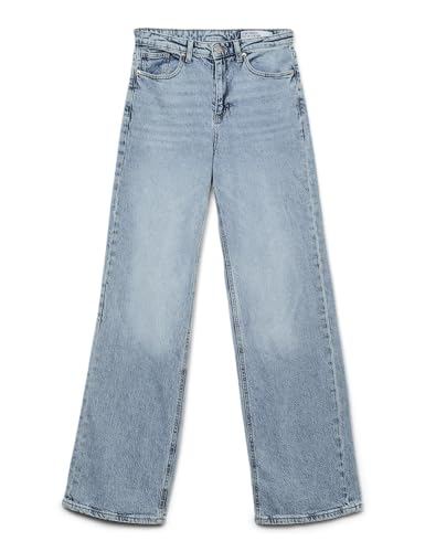 VERO MODA VMTESSA Damen Hohe Taille Weite Beinschnitt Jeans