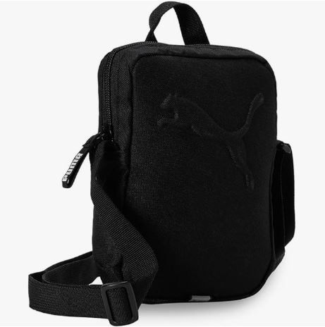 puma umhängetasche buzz unisex schwarz für 14,28 euro statt 20 euro