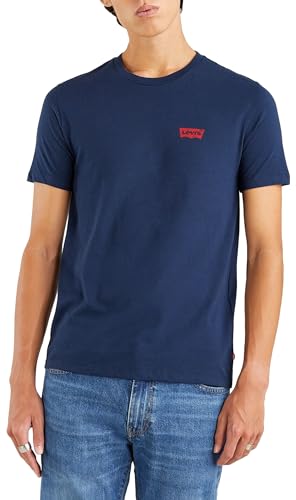Produktbild: levis rundhals t-shirt 2-pack herren weiß blau nur xs