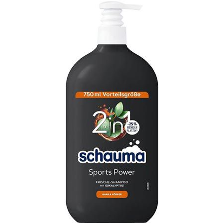 schwarzkopf schauma 2in1 sports power shampoo 750ml ab 2 euro statt 3,41 euro