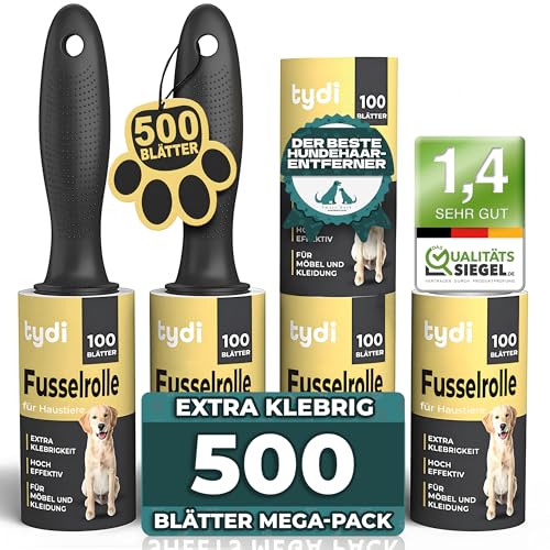 tydi fusselrolle für tierhaare, extra starke klebekraft, 1 Rolle
