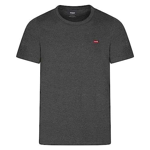 levi's herren t-shirt ss original housemark dark charcoal heather xl