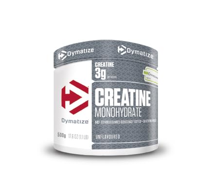 creatine monohydrate dymatize unflavoured powder 500g - 100% creapure kreatin