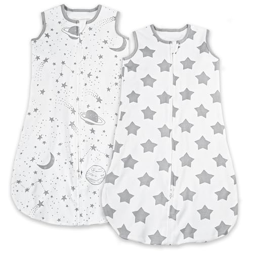 Produktbild: babyschlafsack neugeborene 0.5 tog 100% baumwolle ärmellos oeko-tex unisex stern