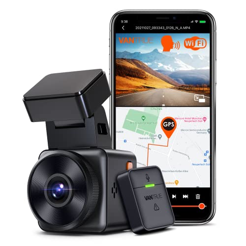 vantrue e1 dashcam 2.7k mini autokamera mit wifi gps, 1440p 60fps, 24h parküberwachung