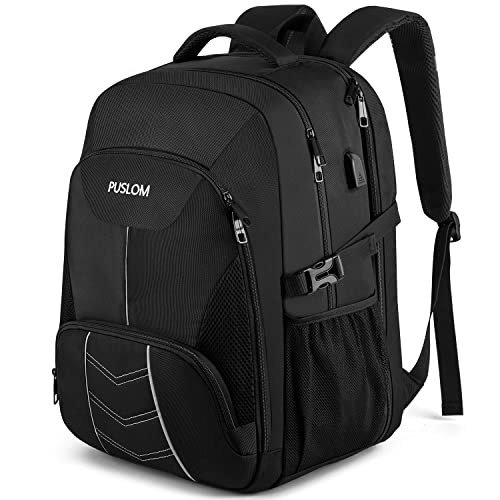 rucksack 55l wasserfest 18.4 zoll laptoptasche mit usb, anti diebstahl, schwarz