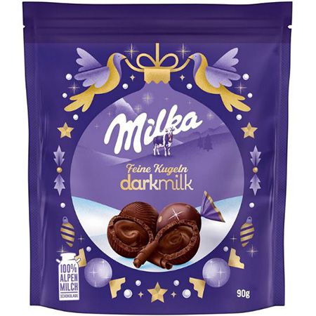 milka feine kugeln dark milk 4er pack je 90g für 9,39 euro statt 13 euro