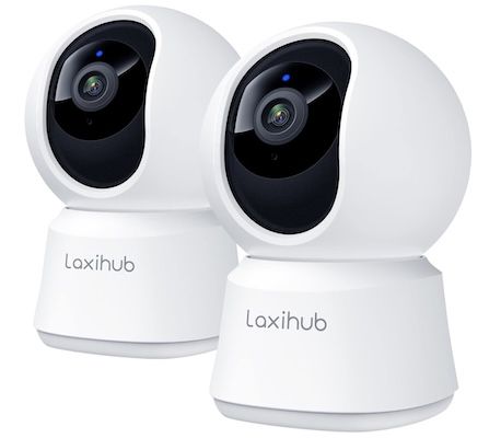 laxihub p2 indoor kamera 2er set full hd für 46,75 euro statt 55 euro