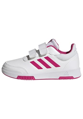 adidas tensaur klettschuhe laufschuhe, cloud white/magenta/core black, 31 eu
