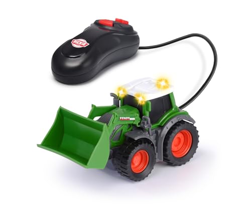 Fendt traktor ferngesteuert mit kabelfernsteuerung, bewegliche schaufel, dickie toys