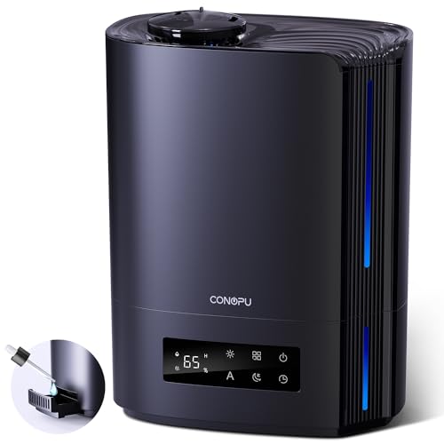 conopu luftbefeuchter 6l für große räume, 60h aroma diffuser schwarz