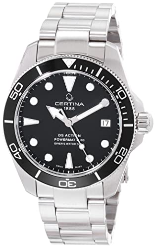 certina ds action diver uhr 38mm mit powermatic 80 automatikkaliber