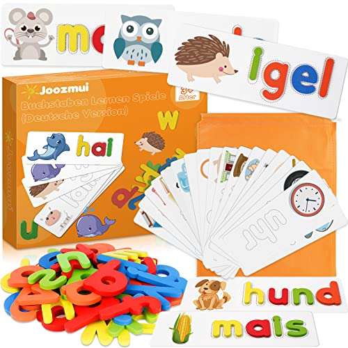 joozmui kinderstspielzeug buchstaben lernen für kinder 3-7 jahre montessori geschenk