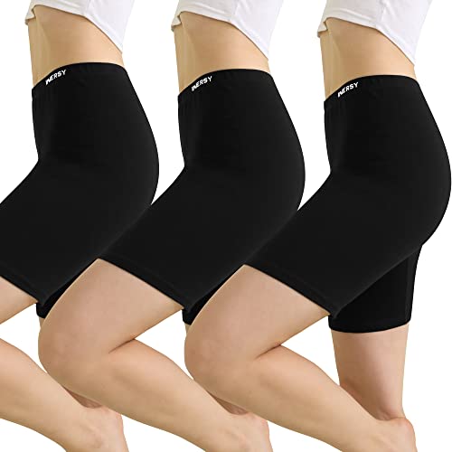 innersy radlerhose damen 3er pack kurze hose baumwolle schwarz beige grau xs-xxl