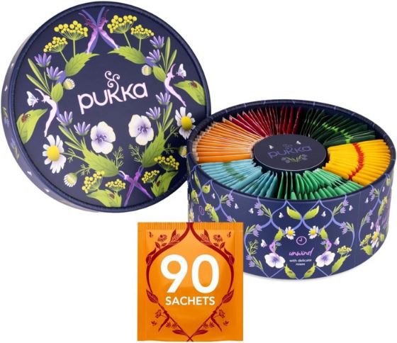 pukka bio-kräutertee wellness früh bis spät selectionbox 27,54 statt 40