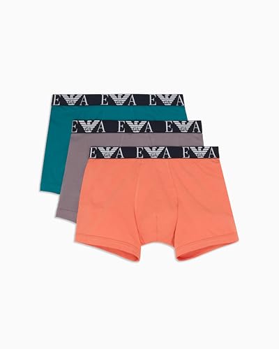 Produktbild: emporio armani herren boxershorts 3-pack shark blue harbor blau, größe L