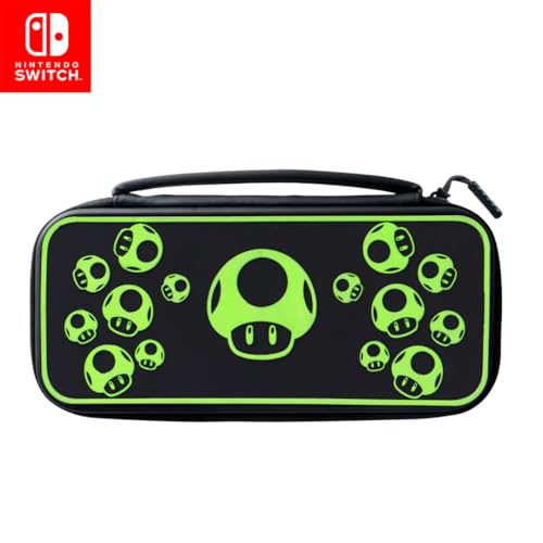 nintendo switch travel case plus glow in the dark, super mario icon, 13,99