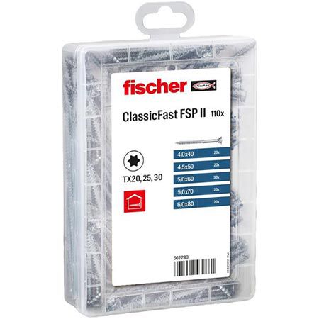fischer spanplattenschrauben Profi-Box ClassicFast II, 110 Stück, 8,99