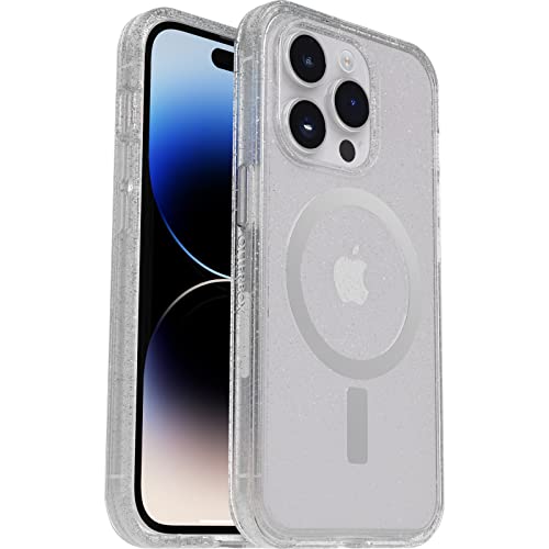 otterbox symmetry+ klar hülle für iphone 14 pro, magSafe, stoßfest, antimirkobielle schutz