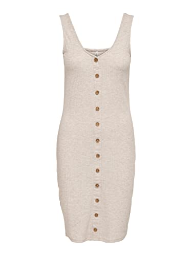 only damen bodycon kleid onlnella s/l, pumice stone, melange, größe L