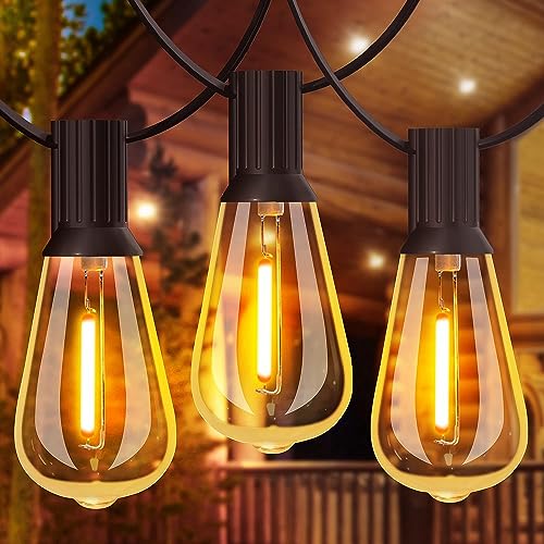 gluroo outdoor fairy lights 18 m mit 31 st38 led lampen 2200 k warmweiß wasserfest