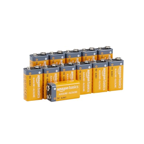 9 volt alkaline batteries amazon basics, pack von 12, 9v/6lr61