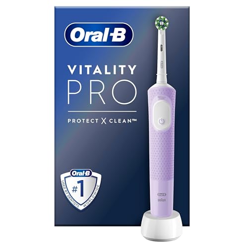 oral-b vitality pro elektrische zahnbürste, 3 putzmodi, lila, geschenk männer frauen