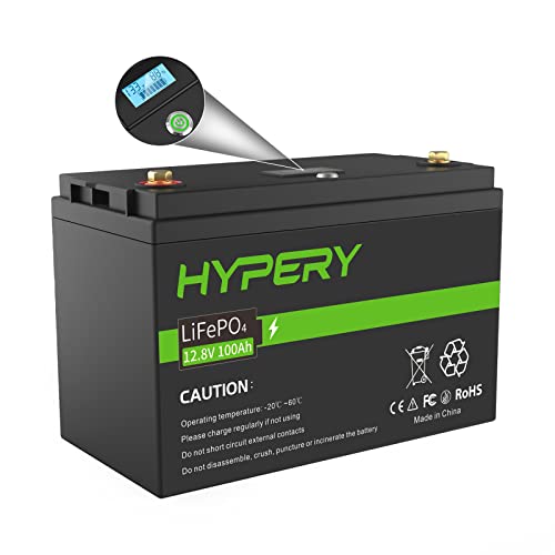 lifepo4 batterie mit bluetooth, led-display, bms für wohnmobile, boote, golfwagen