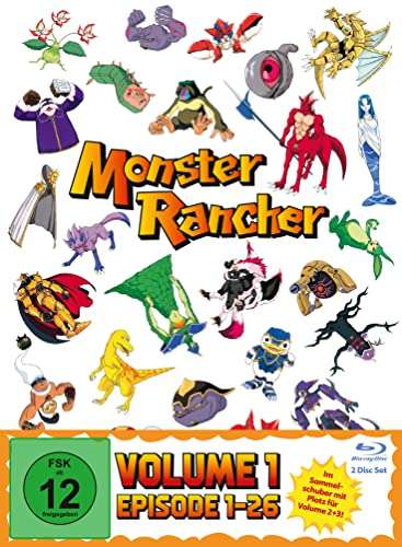 monster rancher anime komplette serie blu-ray 3 volumes