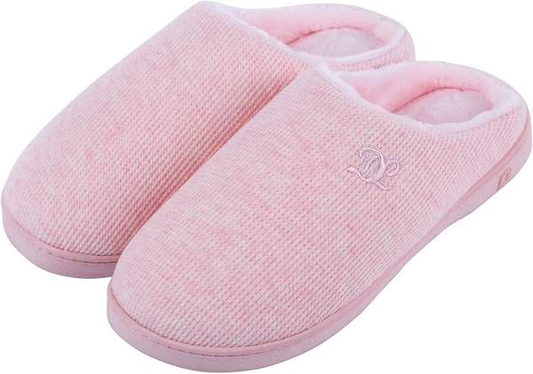 dl hausschuhe damen plüsch pantoffeln rutschfest flanell warm rosa 36/37 eu