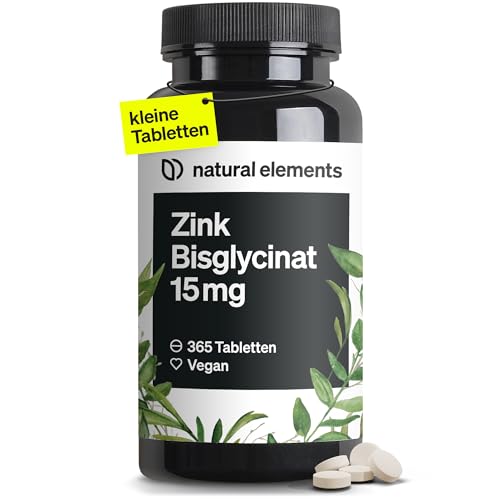 zinc 365 tabletten 15 mg vegan bisglycinat chelat ohne zusatzstoffe laborgeprüft