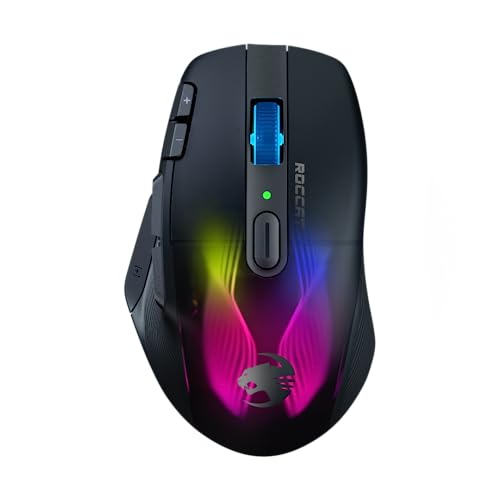 roccat kone xp air kabellose gaming-maus 19000 dpi optischer sensor aimo rgb schwarz