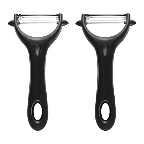 universalschäler edelstahl 2er set 14,57,5cm ergonomischer griff für obst gemüse karotten kartoffeln