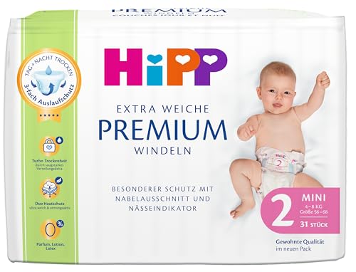 hipp babysanft windeln mini 2 carry 3er pack 93 stück