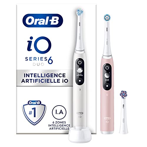 oral-b io elektrische zahnbürsten weiß rosa 6 Stück