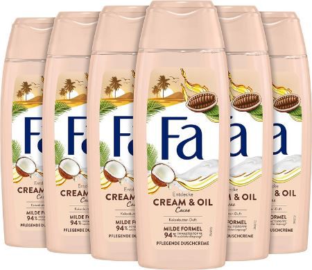 fa duschgel cream & oil cacao 250ml 6er pack für 4,75 statt 8