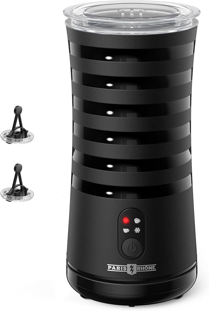 elektrischer milchaufschäumer 4 in 1 mit temperaturregelung und 2 rührern