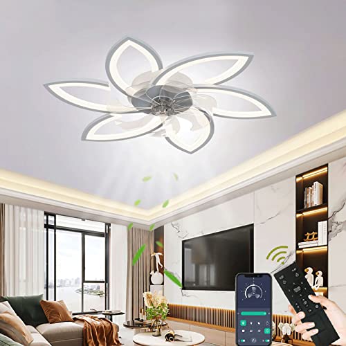 wildcat deckenventilator mit led-beleuchtung, dimmbar, fernbedienung, leise, 6 lichter