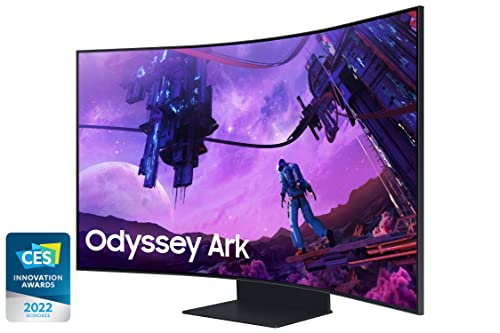 samsung odyssey ark gaming monitor 55 zoll 4k mini-led 165 hz 1 ms schwarz