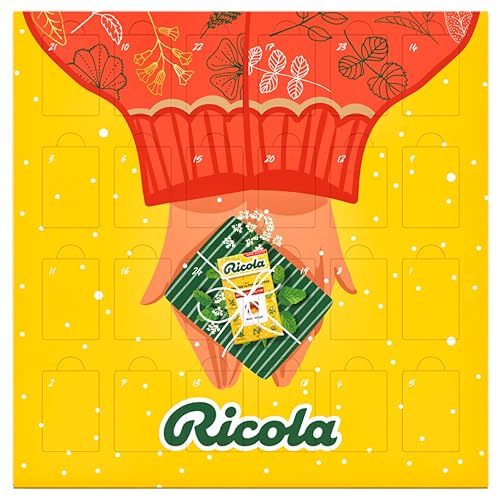 Produktbild: ricola adventskalender 2024, 24 türchen mit schweizer kräuterbonbons, 360 g