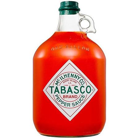 tabasco red pepper sauce 3,78 liter für 72,95 euro statt 85 euro