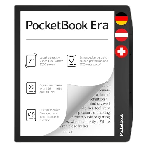 pocketbook era e-reader 7 zoll wasserdicht silber dach-version