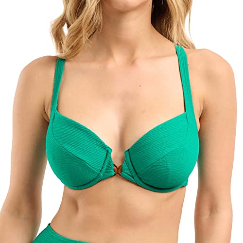 sans complexe badeanzug damen mit bügel, glamourös, 75C, tropical green