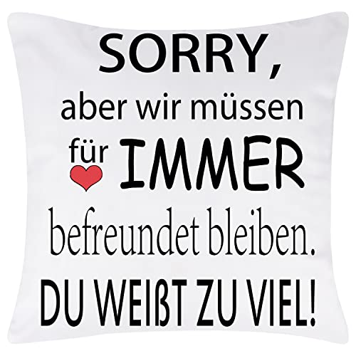 **Kissenbezug 45x45cm Beste Freundin Geschenke Geburtstag Weihnachten BFF**