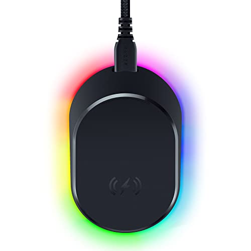 razer mouse dock pro - magnetische ladestation mit akku für kompatible mäuse schwarz