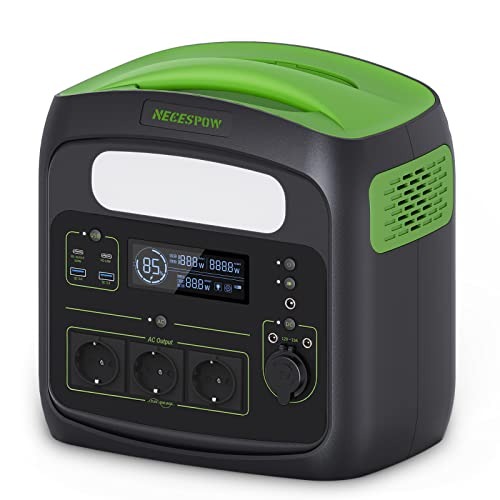 Necespow tragbare power station  LiFePO4 batterie solargenerator AC 230V für camping