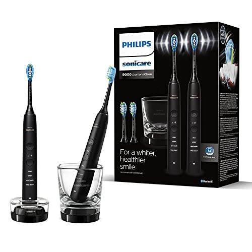 philips sonicare diamondclean 9000 elektrische zahnbürste doppelpack schwarz hx9914/63