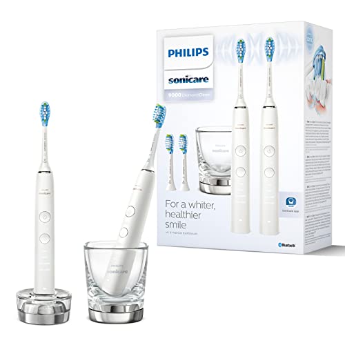 philips sonicare diamondclean zahnbürste, glas, weiß, modell hx9914/62